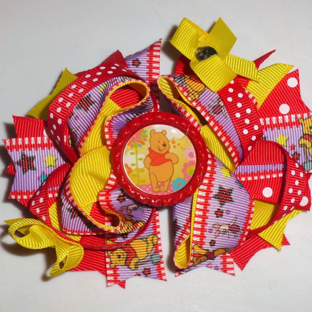 Winnie the Pooh Girls 5-Inch Hair Bow Clip